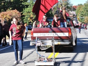 The Algonquin Robotics Team 1100 participates in the parade. Afterward, they performed demonstrations at the Community House parking lot.