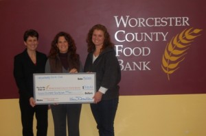 SSC presents check to Worcester County Food Bank