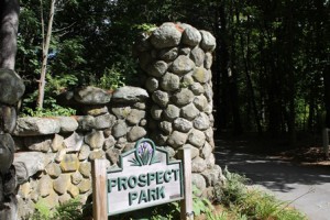The entrance to Prospect Park.