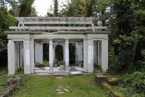The pergola, a remnant from Prospect Park’s former days as a summer estate.
