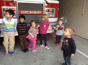 The Shrewsbury Child Development Committee (SCDC) runs programs for children to visit local police and fire departments. (Photos/submitted)