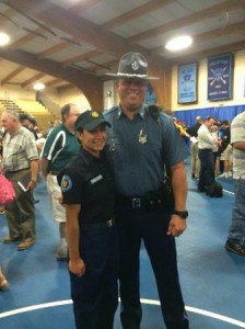 Katrina DiGiacomo and State Trooper Patrick McStay at the Student Trooper graduation ceremony. (Photos/submitted)