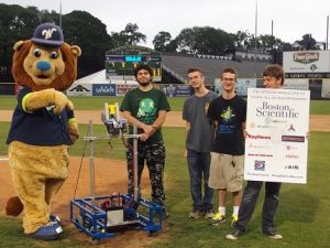 Assabet team’s robot throws out first pitch at Bravehearts’ game