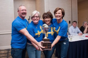 Team Nerds with Friends took first place in NEF’s Team Trivia night. Team members Peter Olson, Leigh King, Linda Broderick and Lorie Caldicott are staff members from Lincoln Street School.