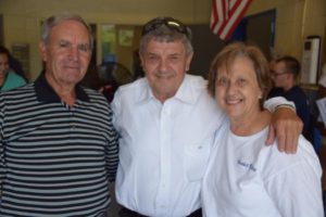 (l to r) Assabet retirees, Jack Lage and Gino Brazeau, with Marie LeDuc. (Photo/submitted)