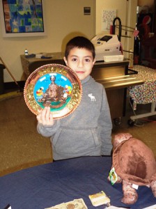 Alex D’Antilio proudly displays an Ecuadorian plate from his grandparents. Photo/Submitted