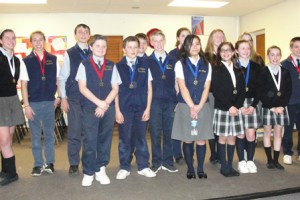 Winners of Saint Mary School’s 2015 Science Fair. (Photo/submitted)
