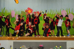 Students from Sue Conley's second-grade class perform.