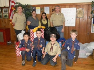 Scouts hold coat drive