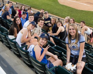 – Shrewsbury Colonials fans supporting their team at the division finals playoff game against St. Peter-Marian