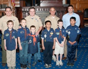 Shrewsbury Scouts meet their state representative