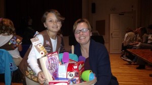 Girl Scout troops donated raffle baskets such as this baking basket. (Photos/submitted)