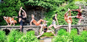 (From left ) Senior dancers Marissa Leone, Saharra Shaker, Jess Huibregtse, Clarice Pavlak, Erin Cossette, Laney Szczygiel and Olivia Demkowicz  in a dance performance titled “Among All God's Creatures”. (Photo/submitted)