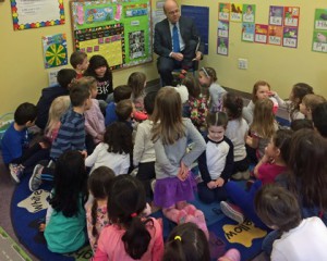 U.S. Representative Jim McGovern reads to the children. (Photo/submitted)