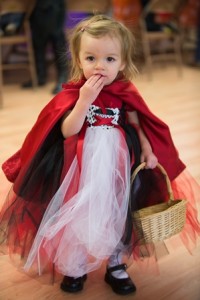 Lilly, 16 months, as Little Red Riding Hood.