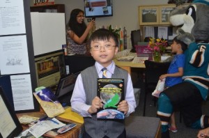 David T. Lee, 8, is the author of three books, including 