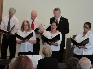 The Wellspring United Methodist Choir performs during the Spring Choir Festival. 