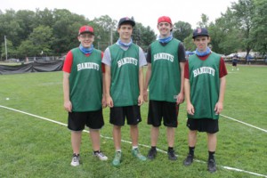 (l to r) Ryan Flaherty, Noah Bortle, Thomas Lenehan and Matt Wolohan represent team Bandits from Shrewsbury.   