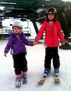 Lauren and Anna Rosenkrantz are eagerly waiting for more snow so they can train for races with the Ski Ward Race Program. (Photo/submitted)
