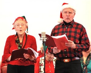 Marge Carpenter and Bill Harrington sing a duet of 