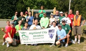 Running group races for Hudson Food Pantry
