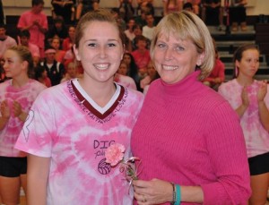 Westborough H.S. volleyball players &#8216;dig pink&#8217;