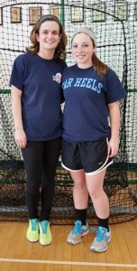 Algonquin varsity softball co-captains Maddie Collins and Gaby Kennedy