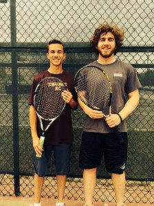 Algonquin Regional High School varsity tennis captains Nate Morrell (left) and Zack Gilfix. (Photo/submitted)