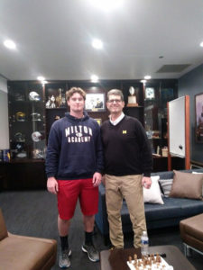 Greg Crippen (l) and Michigan Head Football Coach Jim Harbaugh Photos/submitted 