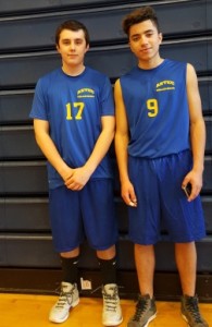 Assabet volleyball captains Jared Rego and Nick DaCosta. Photo/submitted 
