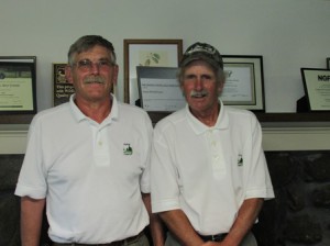 Juniper Hill Golf Course Manager Dudley Darling (l) and longtime employee Paul Kane. (Photo/Liz Nolan)