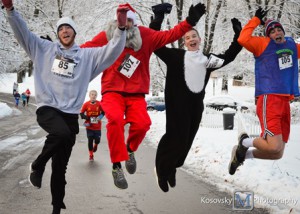 Several of the participants in the seventh annual Thanksgiving Day 5k Turkey Trot  Photo/courtesy Maggie Kosovsky 