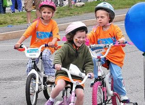 Young Westborough bicyclists support cancer research
