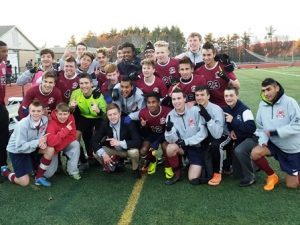 The Westborough High School boys soccer team after winning the Central Mass. Division 1 championship Photo/John Orrell 