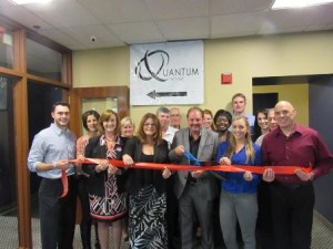Corridor Nine Area Chamber of Commerce members welcome Quantum Fat Loss to the community. Photo/submitted 