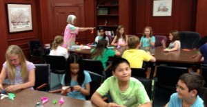 Origami expert Annie Wales teaches local children the Japanese art at a recent Westborough Youth and Family Services event. (Photo/submitted) 