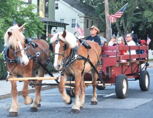 Guests take a horse-drawn carriage ride around the neighborhood.