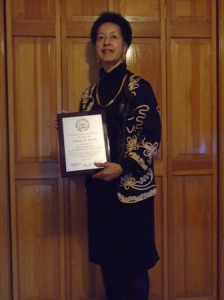 Yvonne Brown with the Silver Life Membership Award plaque. (Photo/submitted)