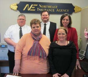 The Westborough staff of Northeast Insurance Agency, Inc.  Photo/Bonnie Adams 