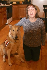 Katie Atchue and her service dog Cabot (Photo/submitted)