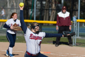 Westborough pitcher Cassie Domeij winds up to pitch