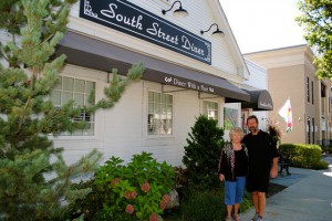 Phyllis Keene and Mark Sullivan outside their restaurant, South Street Diner. Photo/Nance Ebert