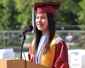 Valedictorian Tiffany Tzeng reminisces about growing up with her classmates. 