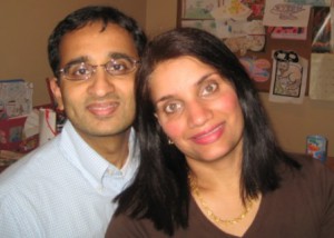 Vinoo and his wife Sapna