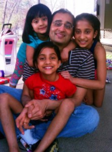 Vinoo, a father of three girls, needs a bone marrow/blood stem cell transplant from a donor of South Asian descent. 