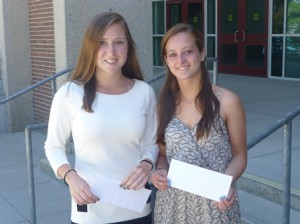 WHS Civic Club Scholarship recipients Catherine Martin and Adelene Egan. (Photos/submitted)