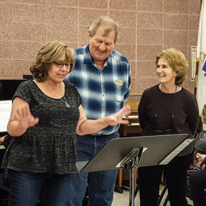 Westborough Community Chorus members (l to r) Debbie Temple, Jim Black, and Ellen Kluge Photo/submitted