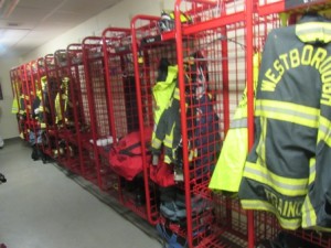 Stalls for fire equipment 