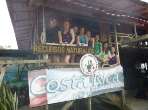 Westborough Troop 30635 Girl Scouts (l to r) Elizabeth Whalen, Julia McKay, Cassie DiSaia, Ellen Waite, Erin McCafferty, Christina Buffo, Margaret Baldwin and Katherine Nikopoulos performed service projects on their trip to Costa Rica. (Photo/submitted)