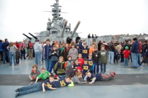 Westborough Cub Scouts Pack 33  at Battleship Cove. (Photo/submitted)